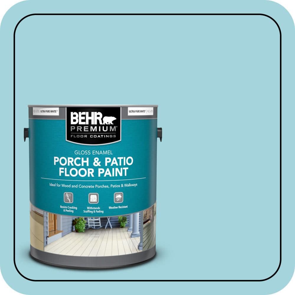 BEHR PREMIUM 1 gal. #M470-3 Midwinter Mist Gloss Enamel Interior/Exterior Porch and Patio Floor Paint