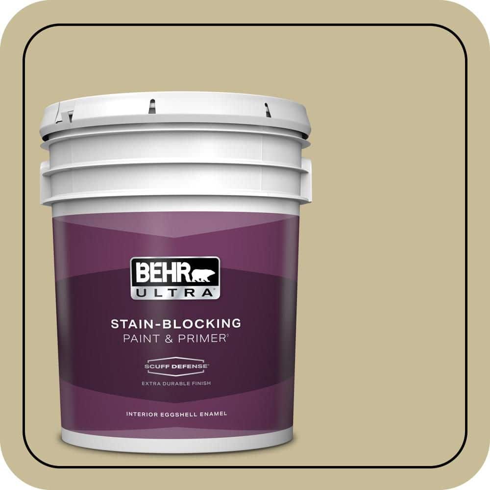 BEHR ULTRA 5 gal. #PPU8-09 Tea Bag Extra Durable Eggshell Enamel Interior Paint & Primer