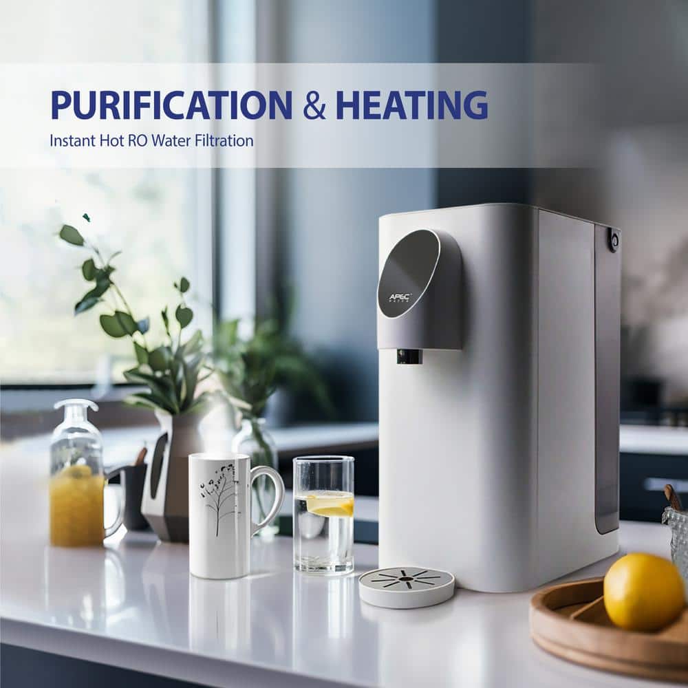 APEC Water Systems Apec Roct-Plus Countertop Reverse Osmosis Water Filtration System 3:1 Pure/Drain High Rejection Water Filter Cartridge (2)