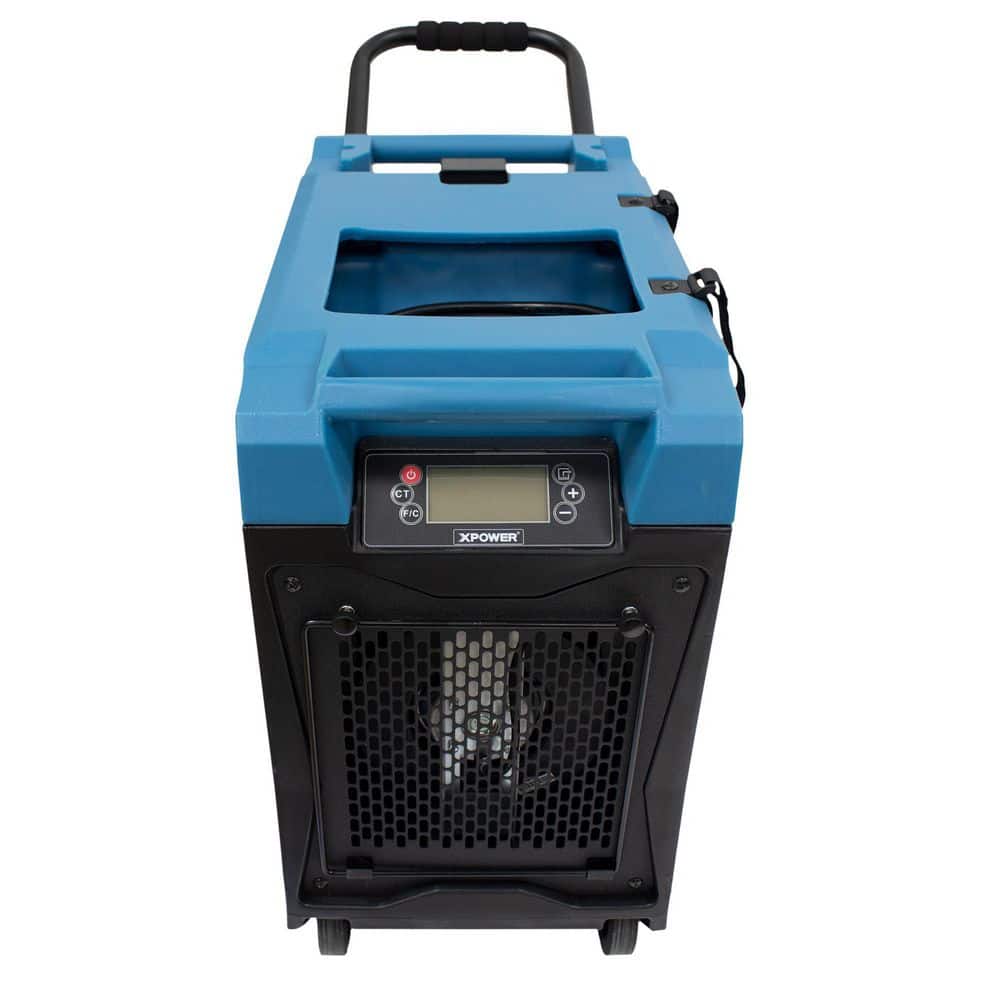 XPOWER 145-Pint LGR Commercial Dehumidifier with Auto Purge Pump, Handle and Wheels for Water Damage Restoration (3)
