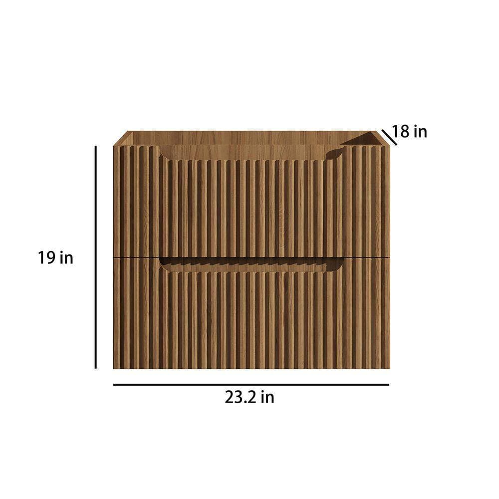 Modland Yunus 23.2 in. Bath Vanity Cabinet without Top in Walnut Unassembled (3)