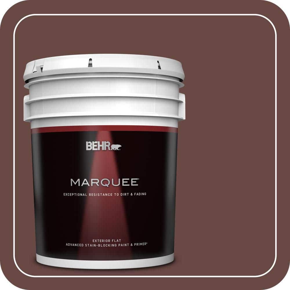 BEHR MARQUEE 5 gal. #700B-7 Wild Manzanita Flat Exterior Paint & Primer