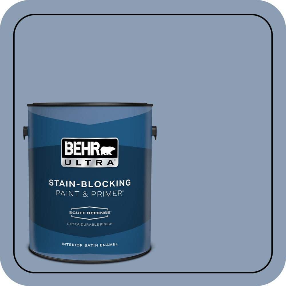 BEHR ULTRA 1 gal. #PPU15-10 China Silk Extra Durable Satin Enamel Interior Paint & Primer