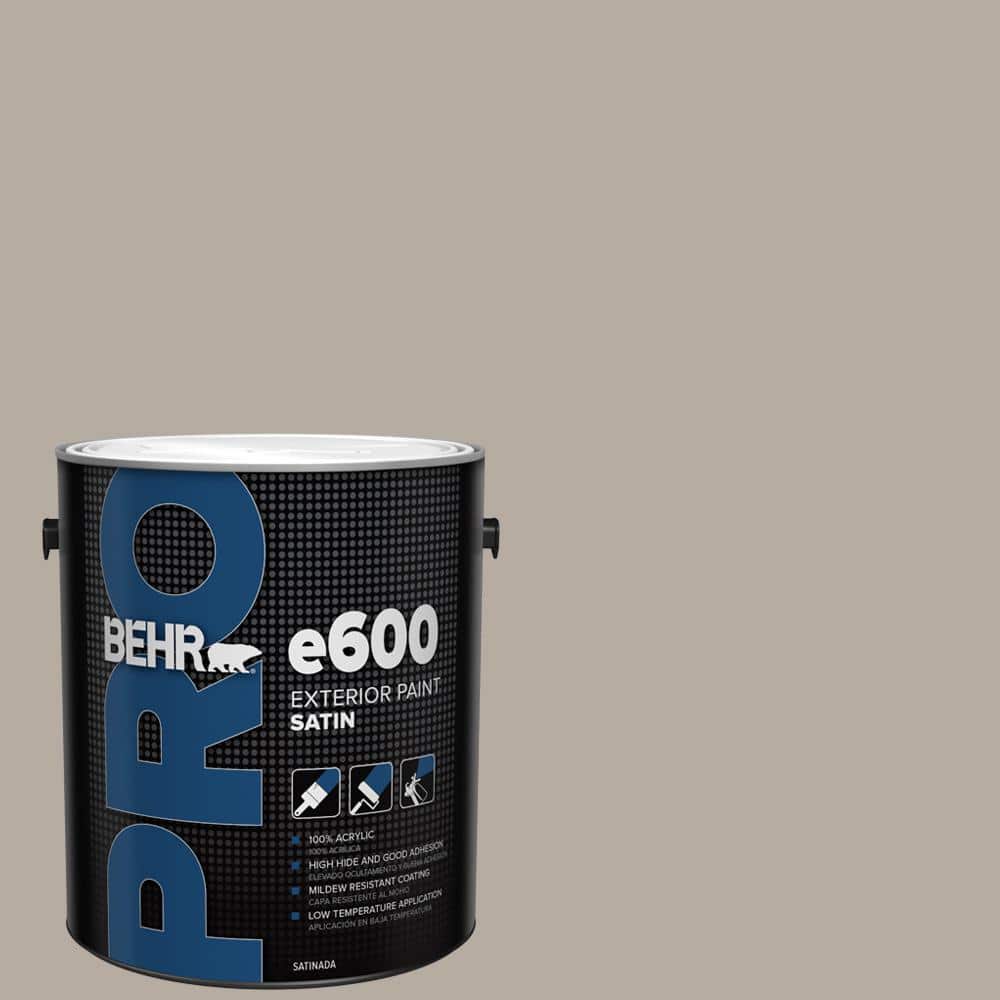 BEHR PRO 1 gal. #PPU18-13 Perfect Taupe Satin Enamel Exterior Paint