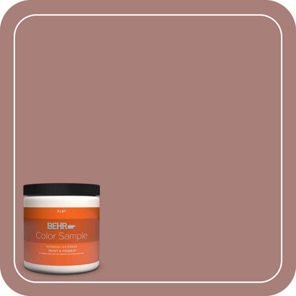 BEHR PREMIUM PLUS 8 oz. #MQ1-52 Fresh Cedar Flat Interior/Exterior Paint & Primer Color Sample