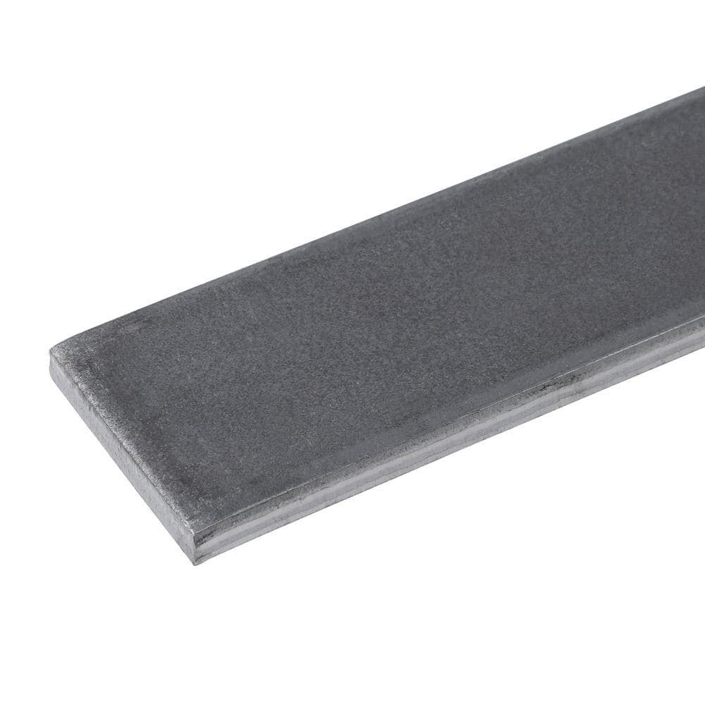 Everbilt 1 in. x 4 ft.-1/4 in. Thick Plain Steel Bar Metal Stock (2)