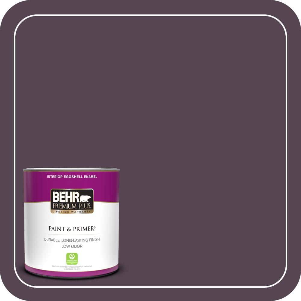 BEHR PREMIUM PLUS 1 qt. #680F-7 Baritone Eggshell Enamel Low Odor Interior Paint & Primer