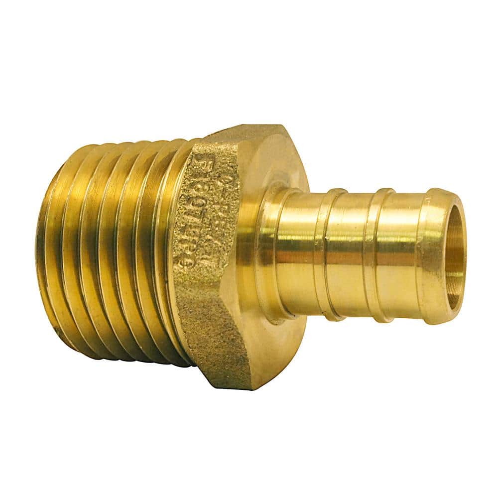 Apollo 1/2 in. Brass PEX-B Barb x 1/2 in. MNPT Adapter (5-Pack) (3)
