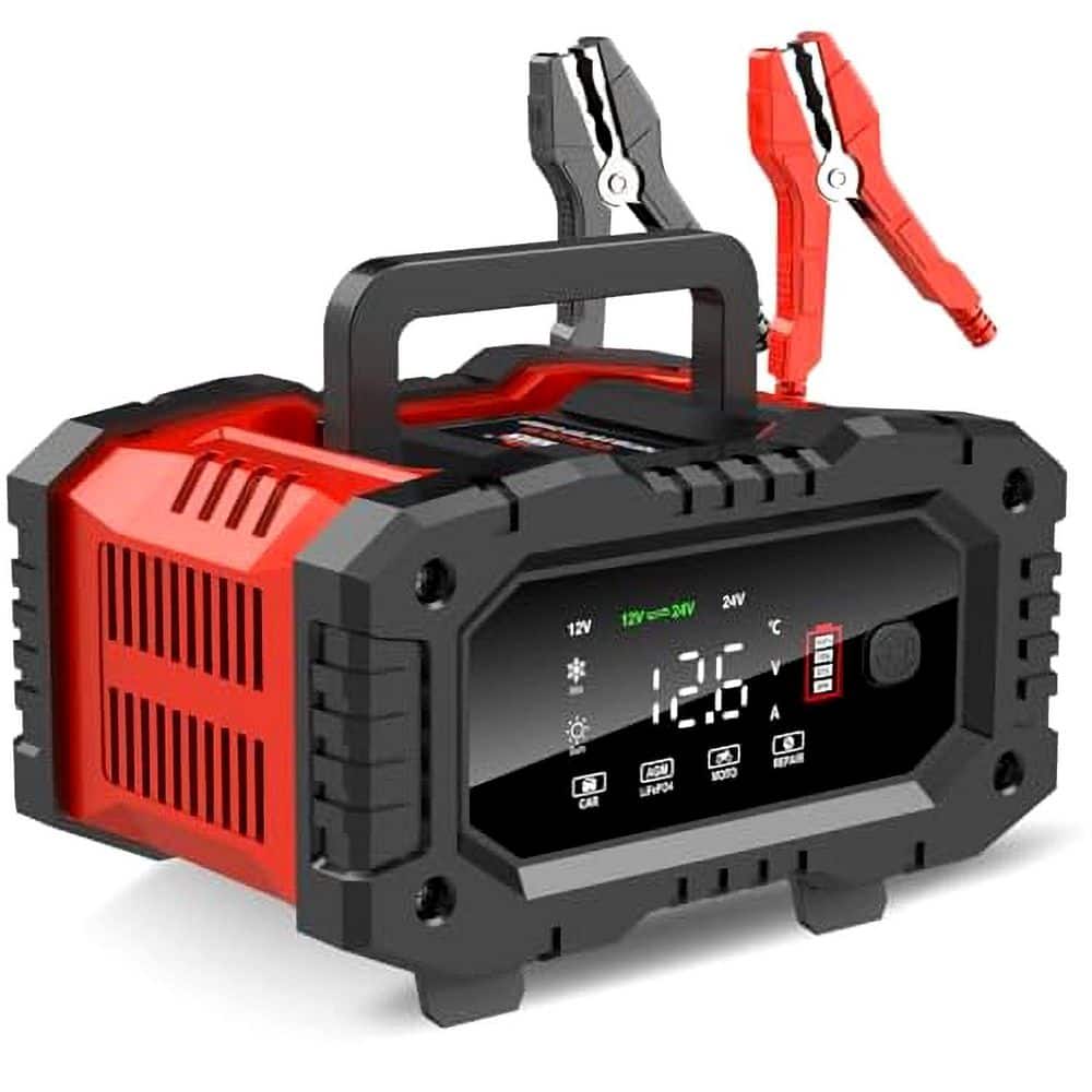 Unbranded 20A 12V/24V LiFePO4 Lead Acid Fully Automatic Car Trickle Charger Maintainer Repair Winter Mode 1 Pack (1)