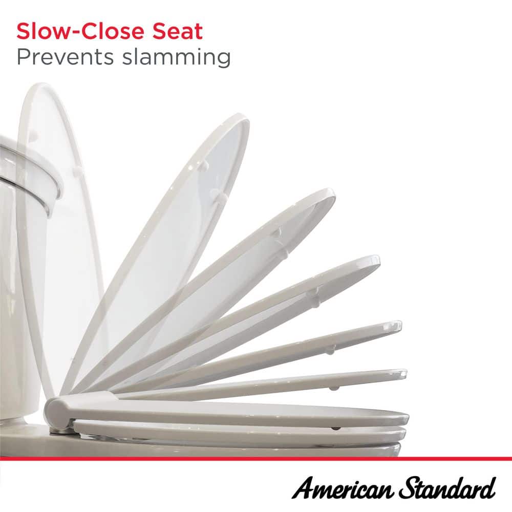 American Standard Cadet Elongated Antimicrobial Soft Close Toilet Seat in White (3)