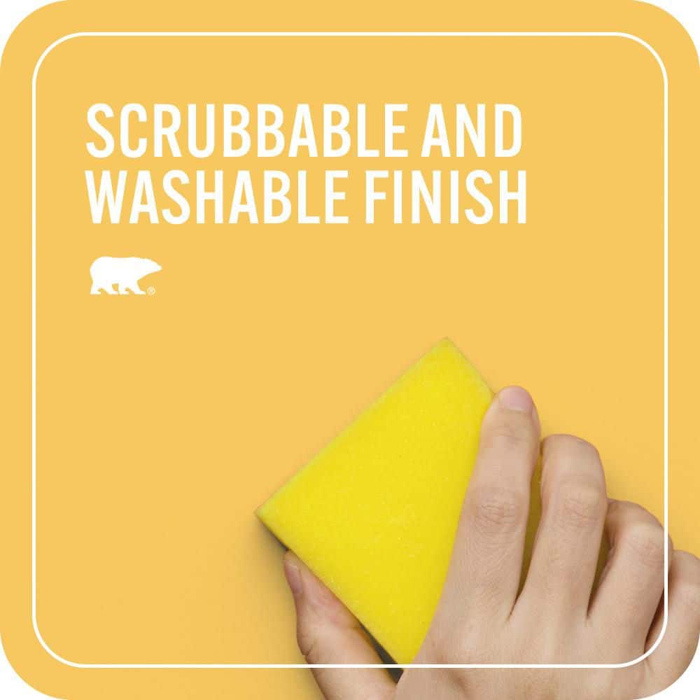 BEHR PREMIUM PLUS #P280-5 Little Sun Dress Flat Interior/Exterior Paint & Primer Color Sample (2)