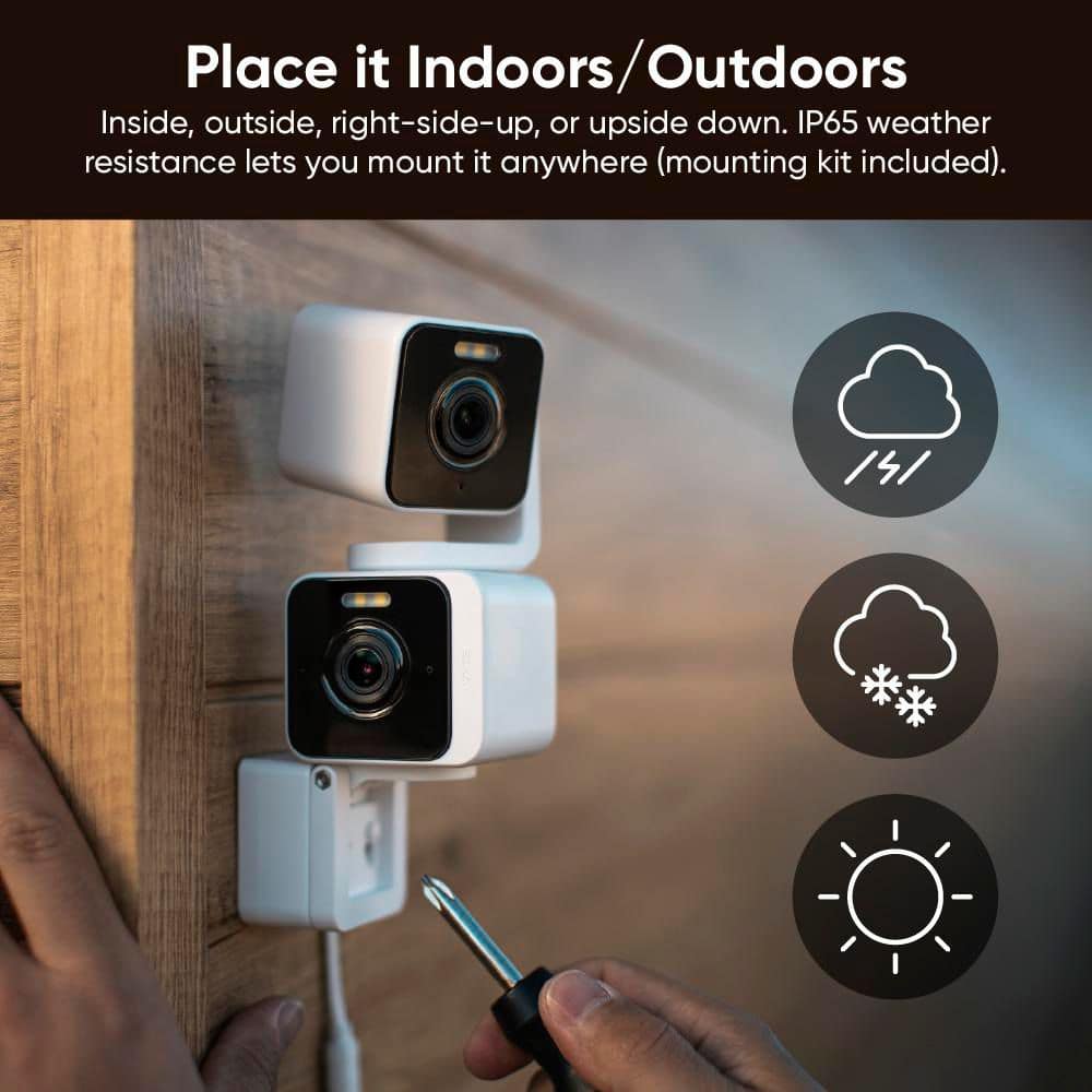 Wyze Pan Cam Duo, Dual Cam Indoor/Outdoor, Plug-in 2K Security Camera with Pan/Tilt/Zoom, Color Night Vision, and Spotlight (4)