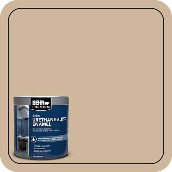 BEHR PREMIUM 1 qt. #BXC-80 Wildwood Satin Enamel Urethane Alkyd Interior/Exterior Paint (2)