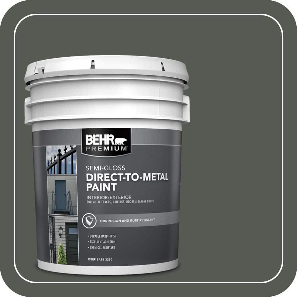 BEHR PREMIUM 5 gal. #N410-7 North Woods Semi-Gloss Direct to Metal Interior/Exterior Paint