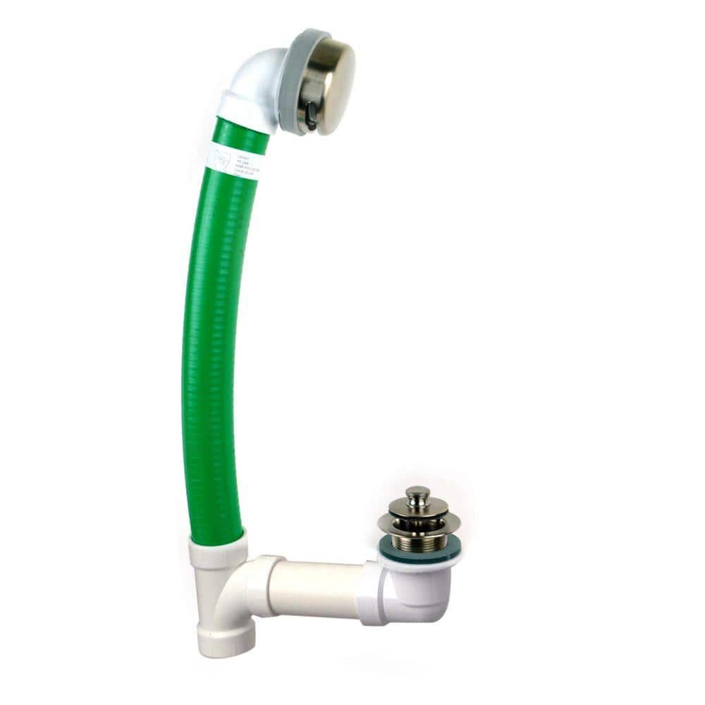 Watco Innovator Flex924 24 in. 1.5 in. Flexible Bath Waste with Push Pull Stopper and Innovator Overflow