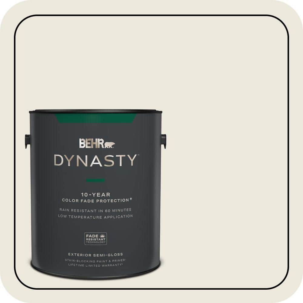 BEHR DYNASTY 1 gal. #N330-1 Milk Paint Semi-Gloss Exterior Stain-Blocking Paint and Primer
