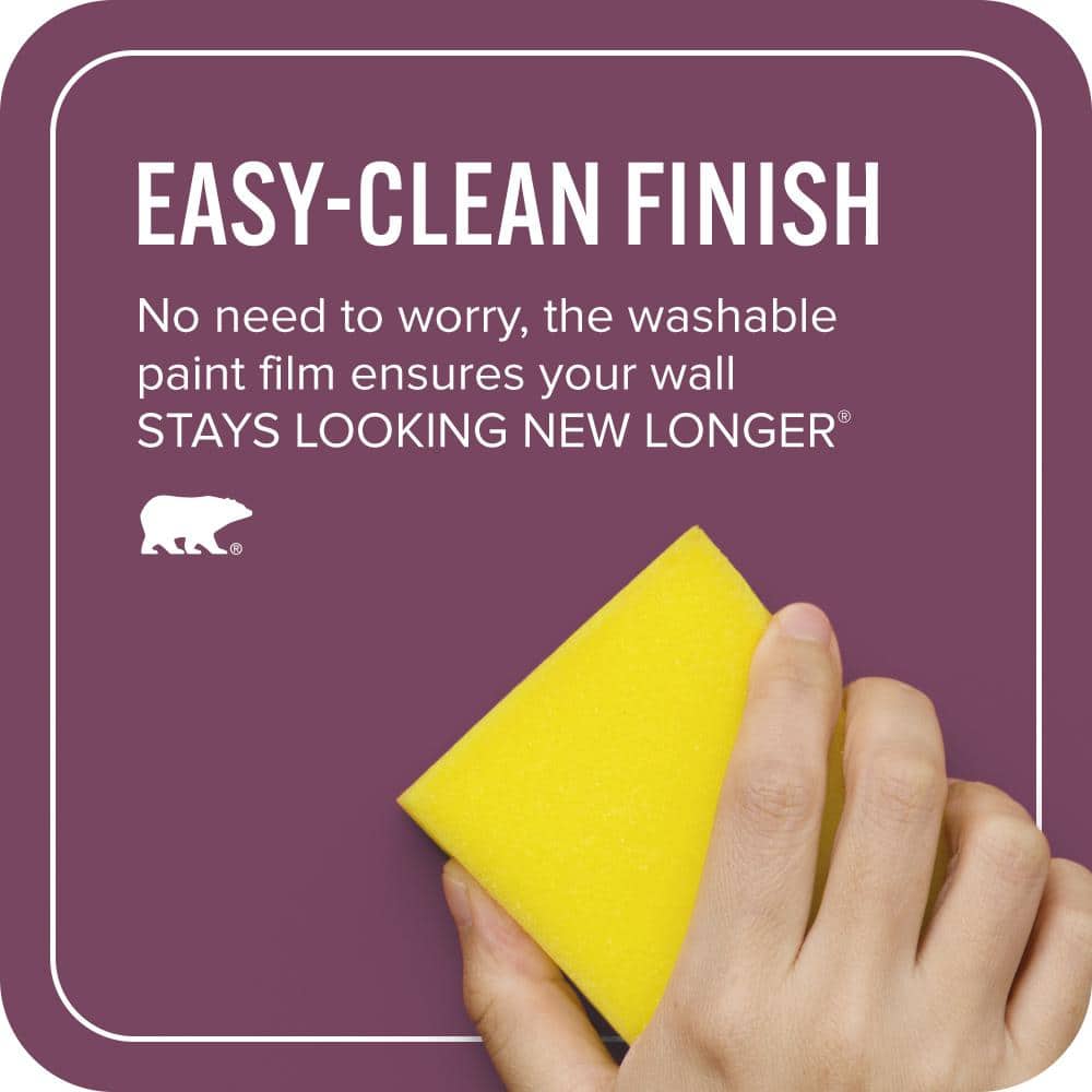 BEHR ULTRA 1 gal. #690B-7 Plum Jam Extra Durable Satin Enamel Interior Paint & Primer (4)