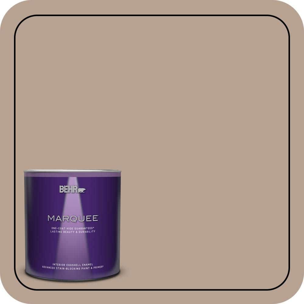 BEHR MARQUEE 1 qt. #N190-4 Rugged Tan One-Coat Hide Eggshell Enamel Interior Paint & Primer