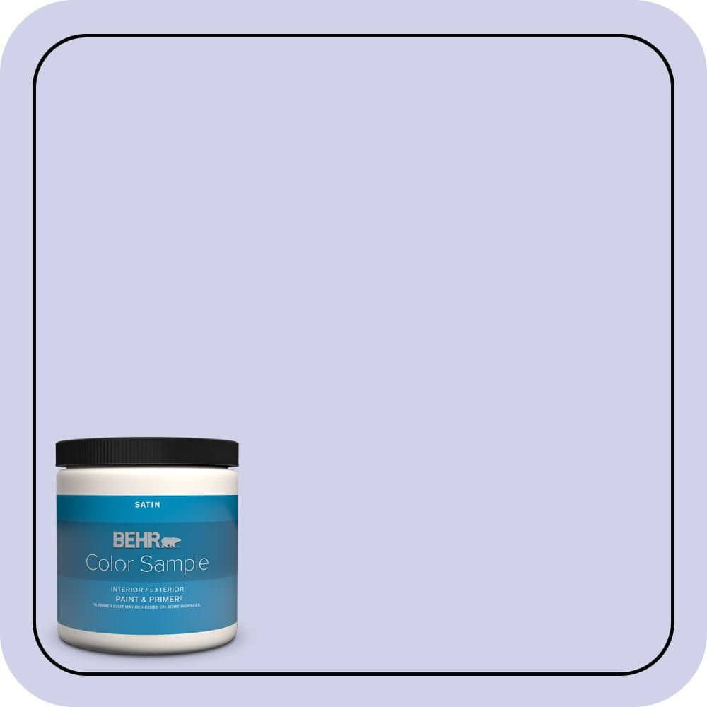BEHR PREMIUM PLUS #P550-2 Artistic Violet Enamel Interior/Exterior Paint & Primer Color Sample (1)