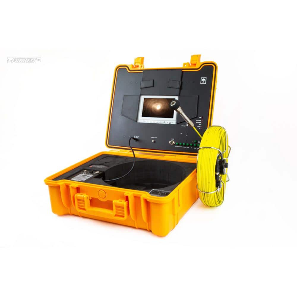 FORBEST Portable 130 ft. Color LED Sewer/Drain/Pipe Inspection Camera w/Built in 512HZ Sonde Transmitter (2)