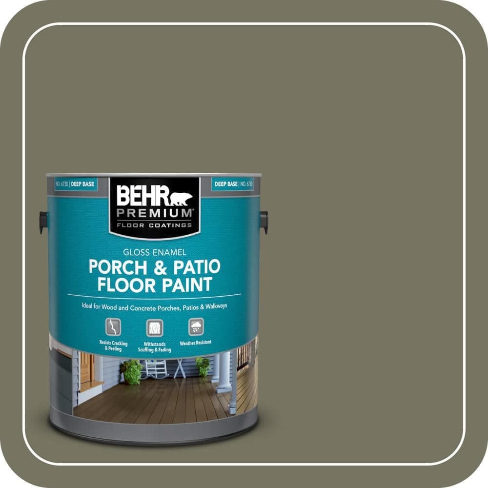BEHR PREMIUM 1 gal. #N350-6 Peppergrass Gloss Enamel Interior/Exterior Porch and Patio Floor Paint
