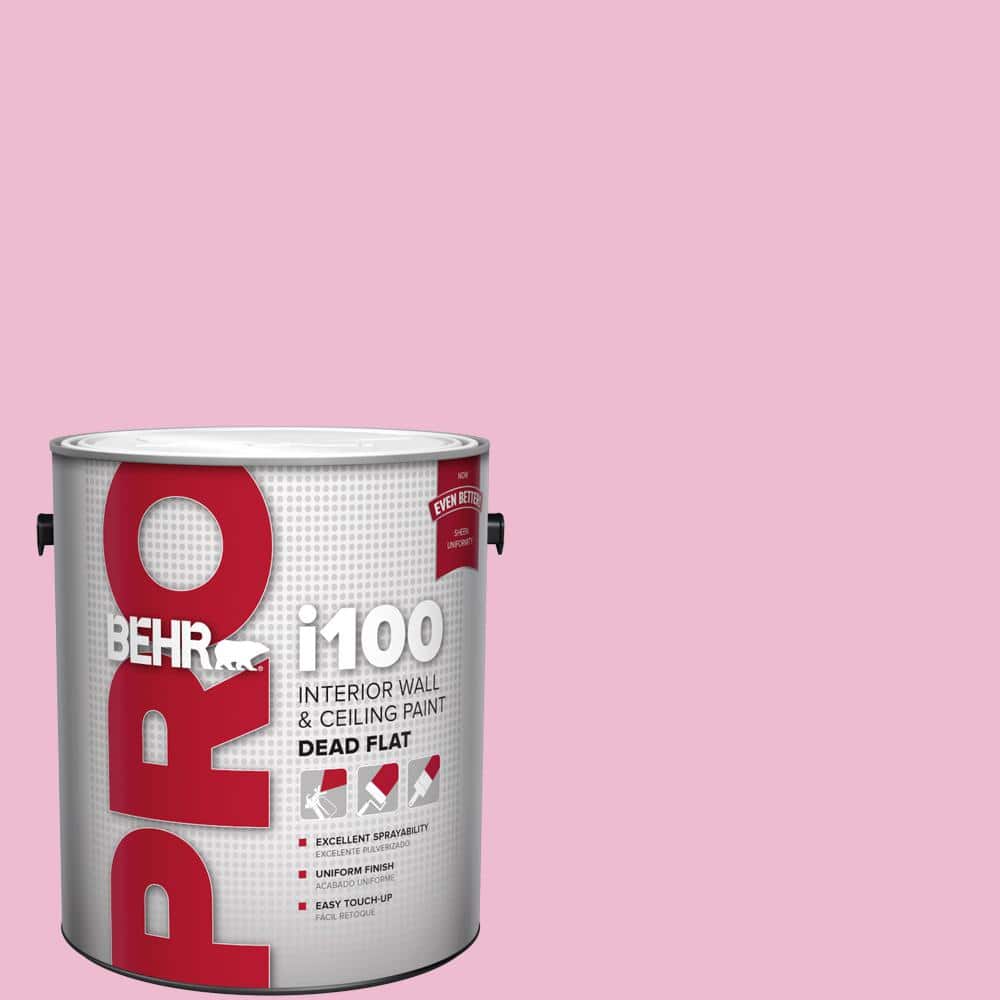 BEHR PRO 1 gal. #P130-2A Dainty Pink Dead Flat Interior Paint (1)