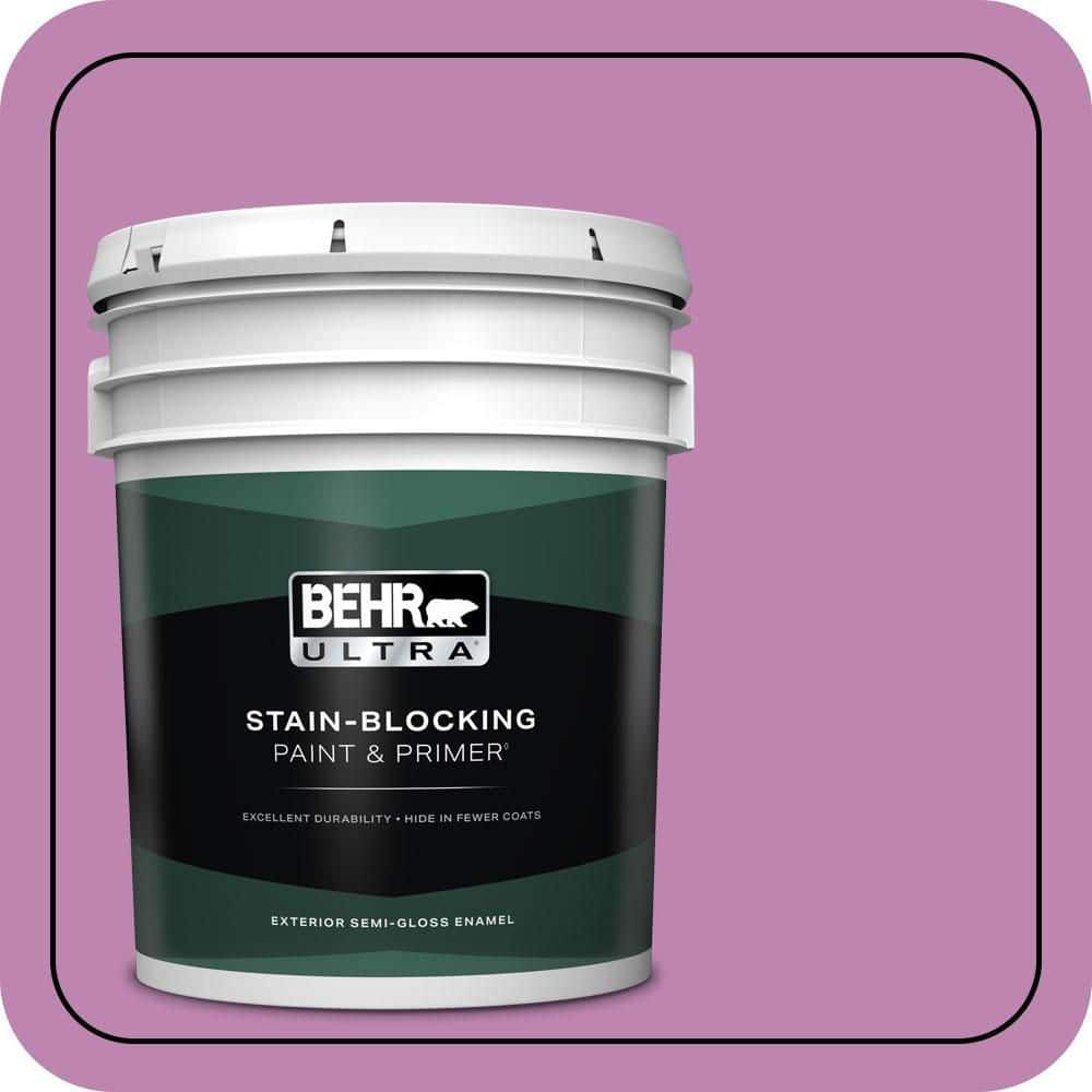 BEHR ULTRA 5 gal. #MQ4-60 Joie De Vivre Semi-Gloss Enamel Exterior Paint & Primer
