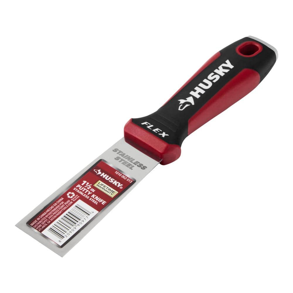 Husky 1.5 in. Putty Knife with Stainless Steel Blade