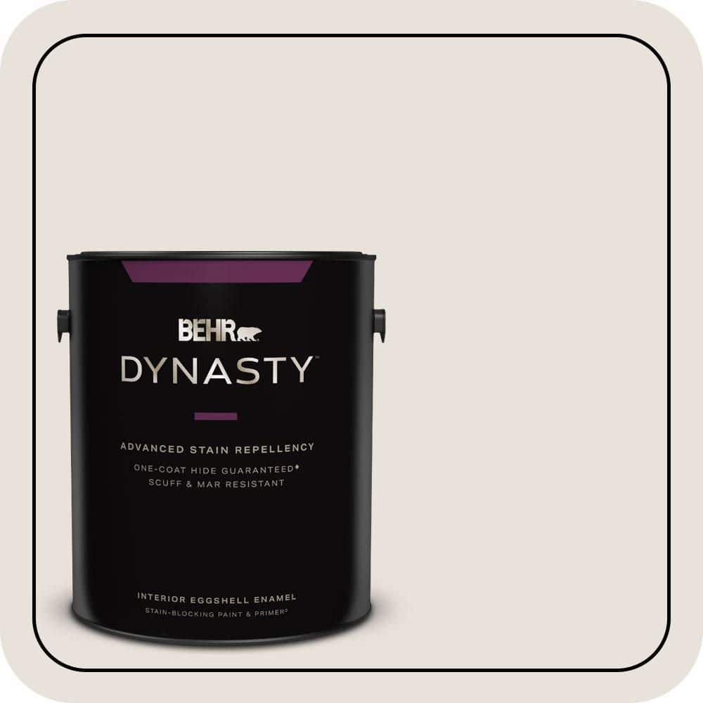 BEHR DYNASTY 1 gal. #N180-1 Barely Brown Eggshell Enamel Interior Stain-Blocking Paint & Primer