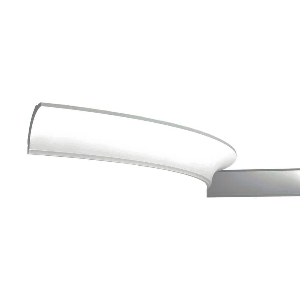 ORAC DECOR 1-3/4 in. x 1-3/4 in. x 78-3/4 in. Primed White Plain Flexible Polyurethane Crown Moulding (1)