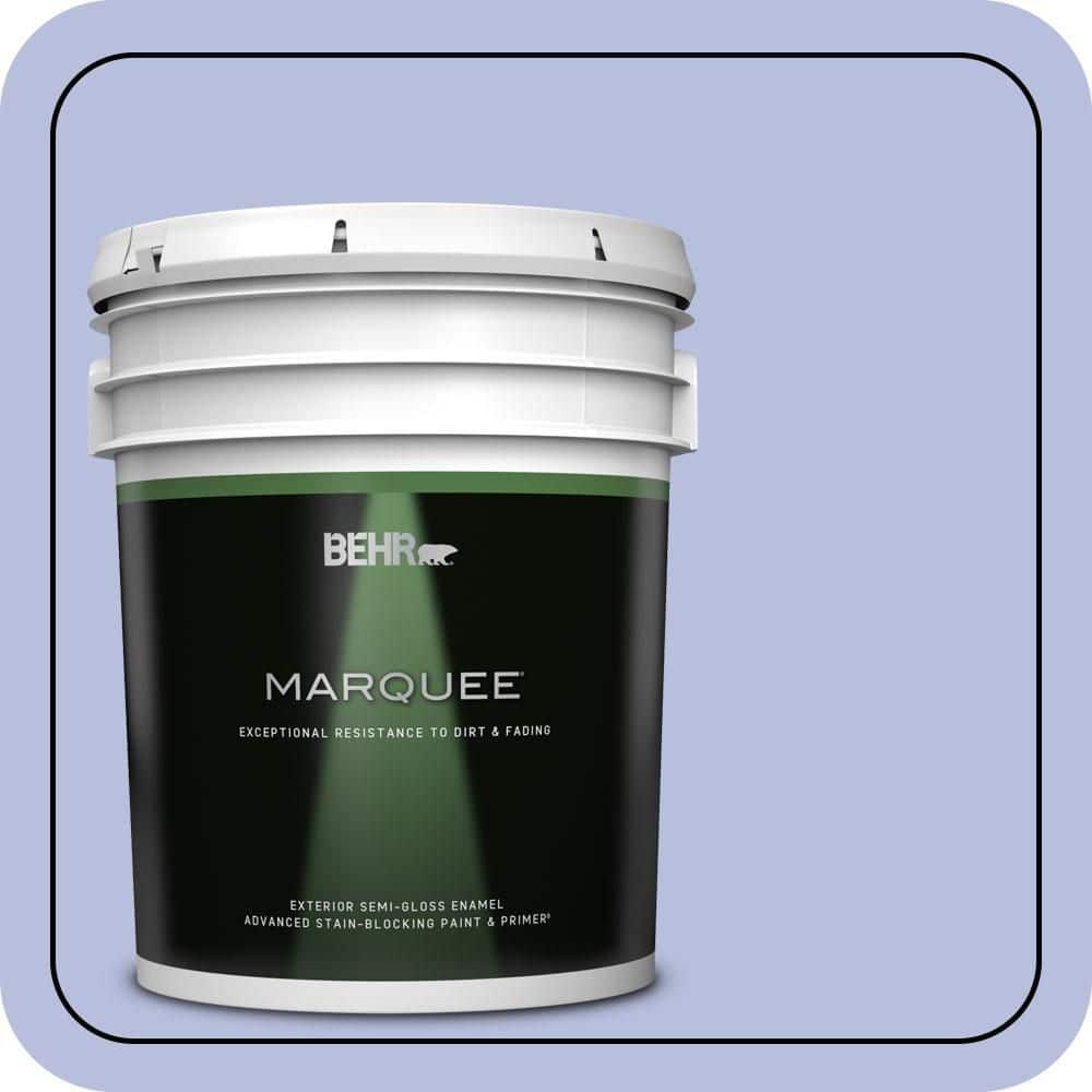 BEHR MARQUEE 5 gal. #MQ4-31 Stardust Evening Semi-Gloss Enamel Exterior Paint & Primer