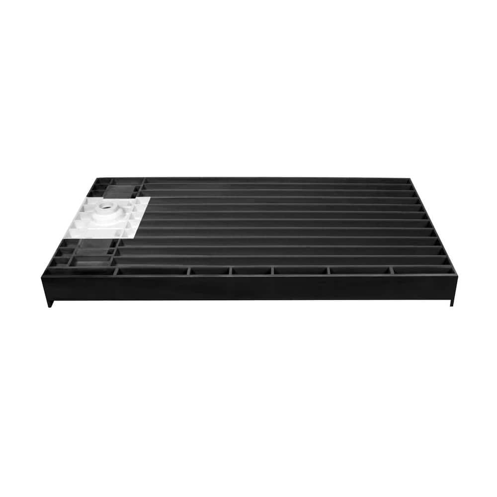 Tile Redi Redi Trench 30 in. x 60 in. Single Threshold Shower Base with Right Drain and Solid Brushed Nickel Trench Grate (3)