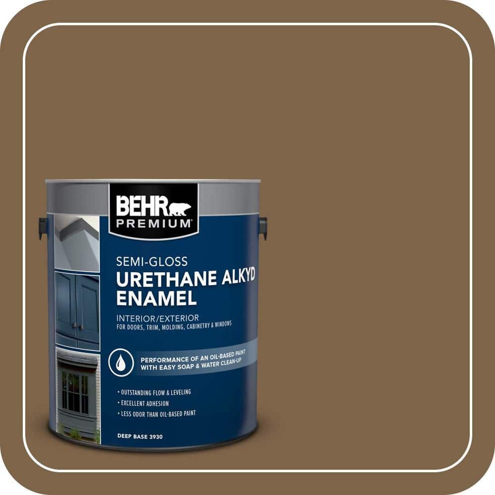 BEHR PREMIUM 1 gal. #PPU4-19 Arts and Crafts Urethane Alkyd Semi-Gloss Enamel Interior/Exterior Paint
