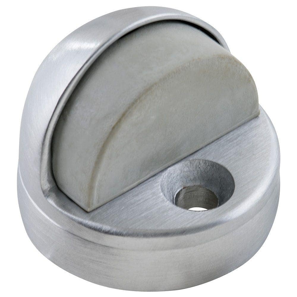 Universal Hardware 1-3/4 in. Satin Chrome Dome Floor Stop with Riser