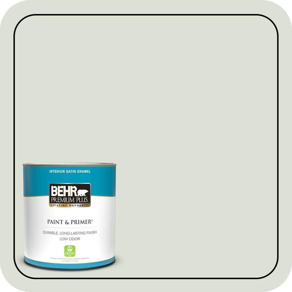 BEHR PREMIUM PLUS #N390-1 Light Mist Interior/Exterior Paint & Primer Color Sample
