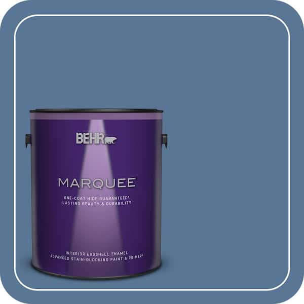 BEHR MARQUEE 1 gal. #MQ5-53 Privileged Elite One-Coat Hide Eggshell Enamel Interior Paint & Primer (2)