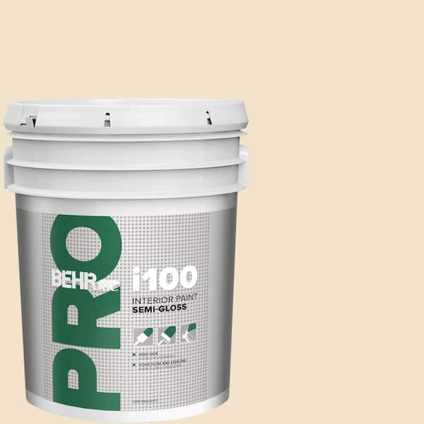 BEHR PRO 5 gal. #ECC-12-1 Dappled Sunlight Semi-Gloss Interior Paint (2)