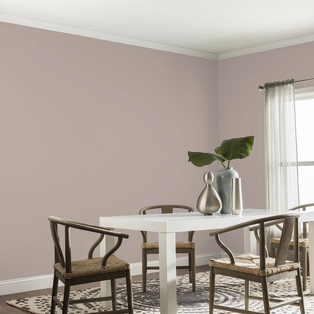 Glidden Diamond 1 gal. PPG1017-4 Riveter Rose Eggshell Interior Paint with Primer (4)