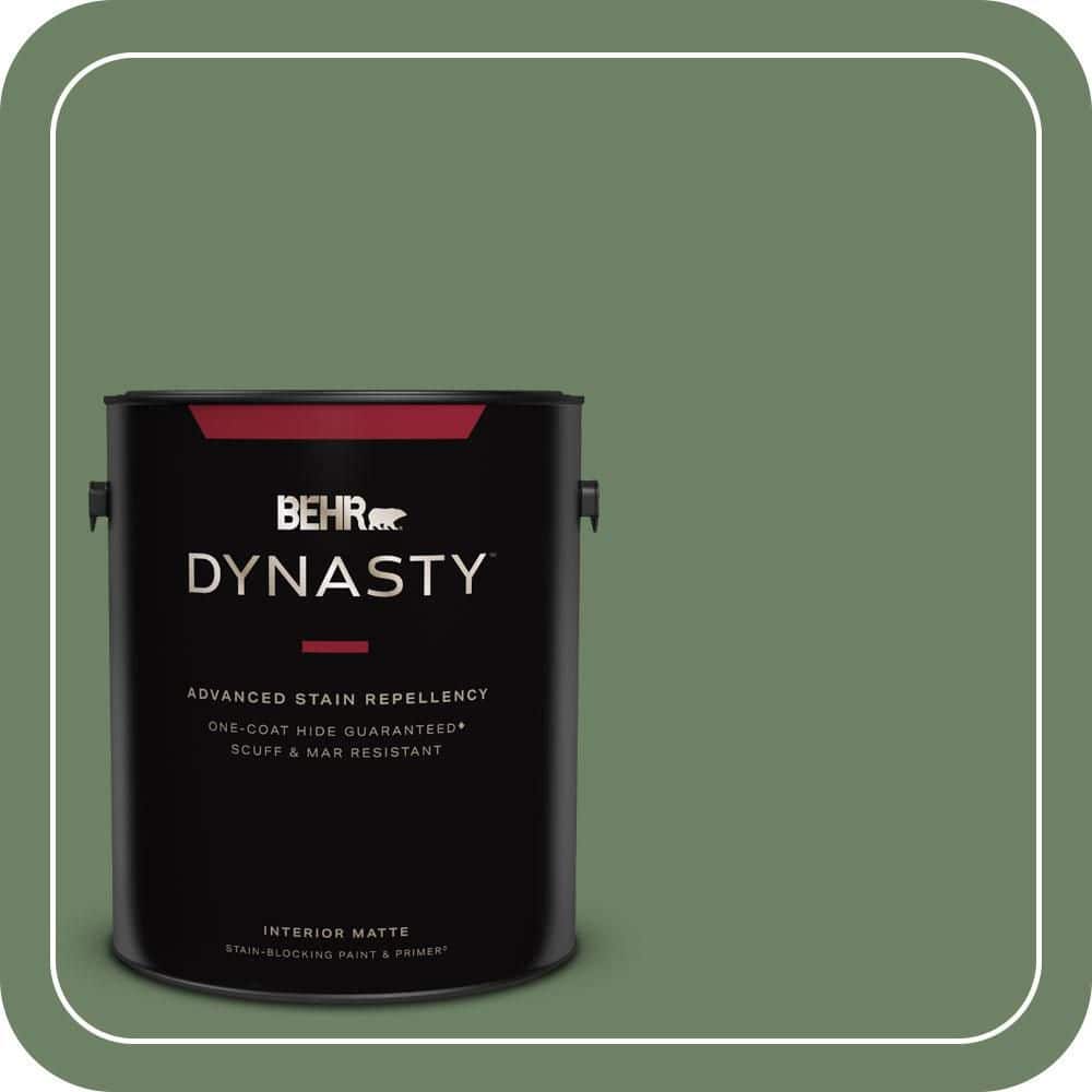 BEHR DYNASTY 1 gal. #S390-6 Cliffside Park One-Coat Hide Matte Interior Stain-Blocking Paint & Primer