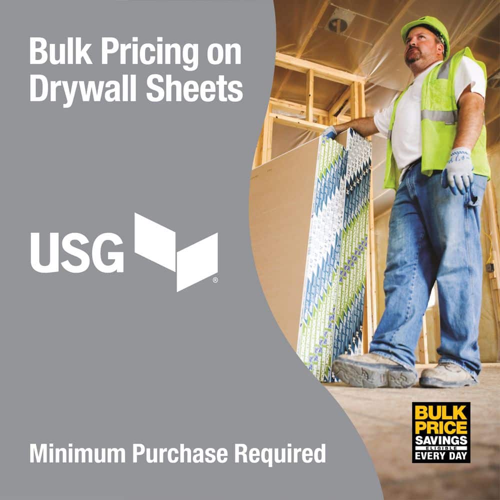 USG Sheetrock Brand 1/2 in. x 4 ft. USG Sheetrock Brand UltraLight Mold Tough Drywall Panels (2)