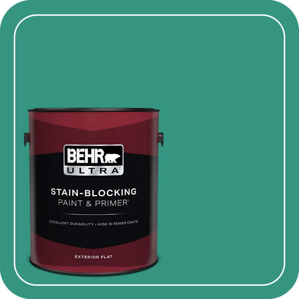BEHR ULTRA 1 gal. #P440-6 Esmeralda Flat Exterior Paint & Primer