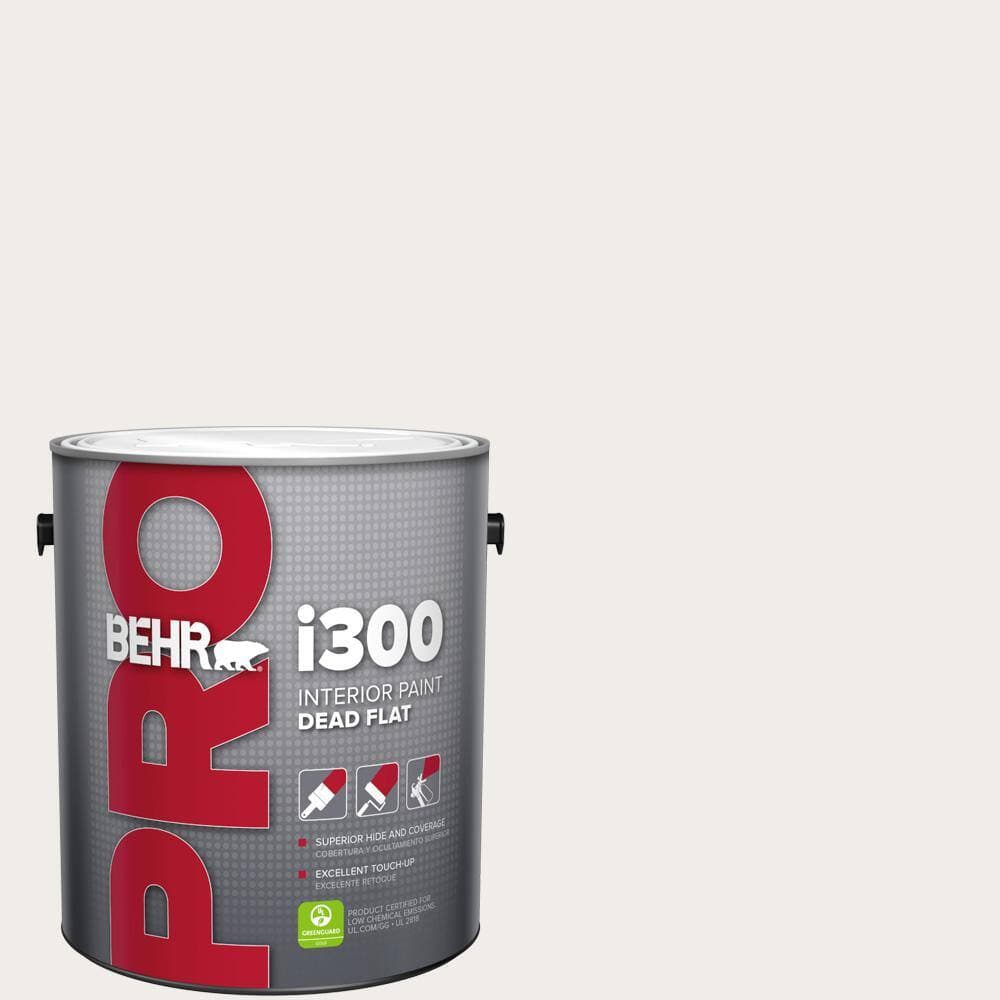 BEHR PRO 1 gal. #HDC-AC-06G Hacienda White Dead Flat Interior Paint