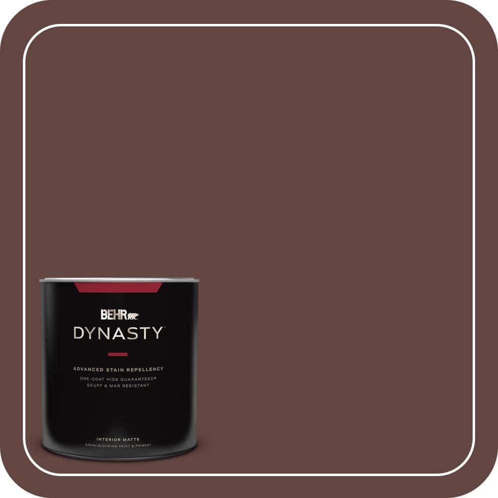BEHR DYNASTY 1 qt. #PMD-62 Black Plum Matte Interior Stain-Blocking Paint and Primer