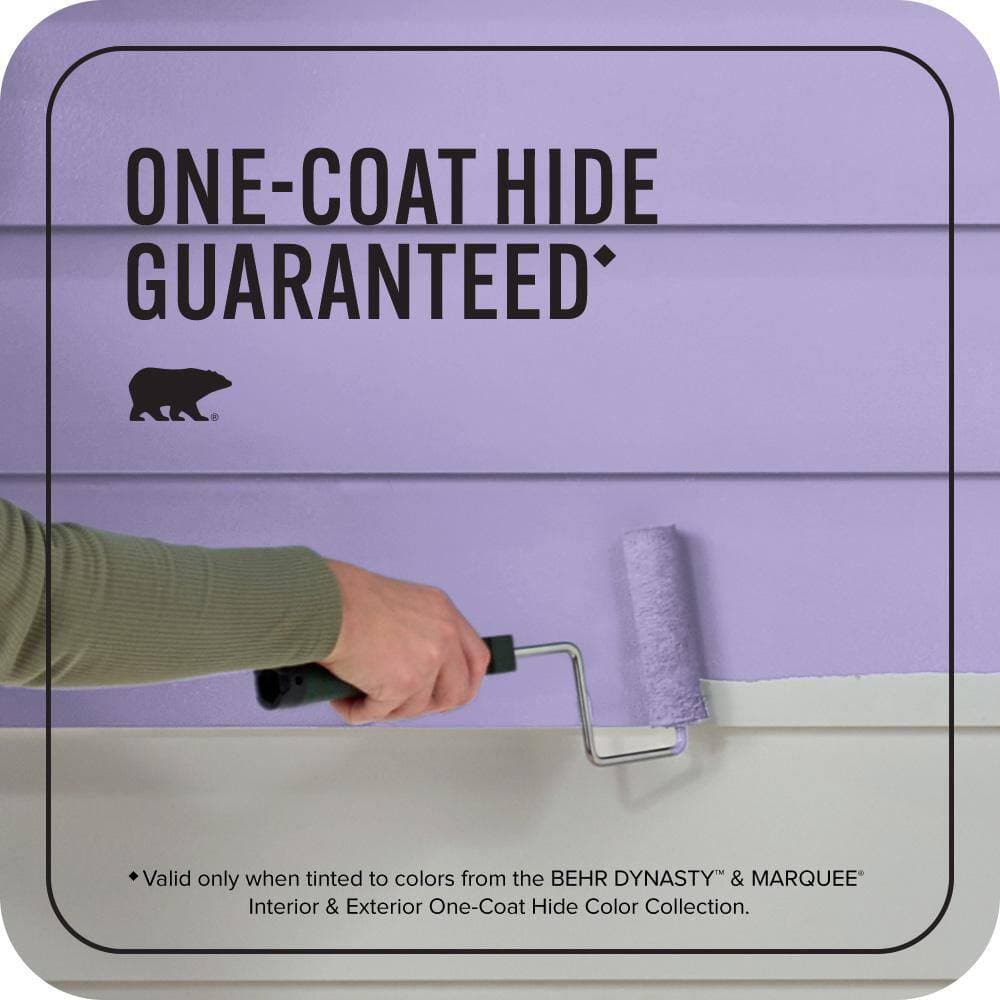 BEHR MARQUEE 1 gal. #P560-4 Magic Wand Flat Exterior Paint & Primer (3)