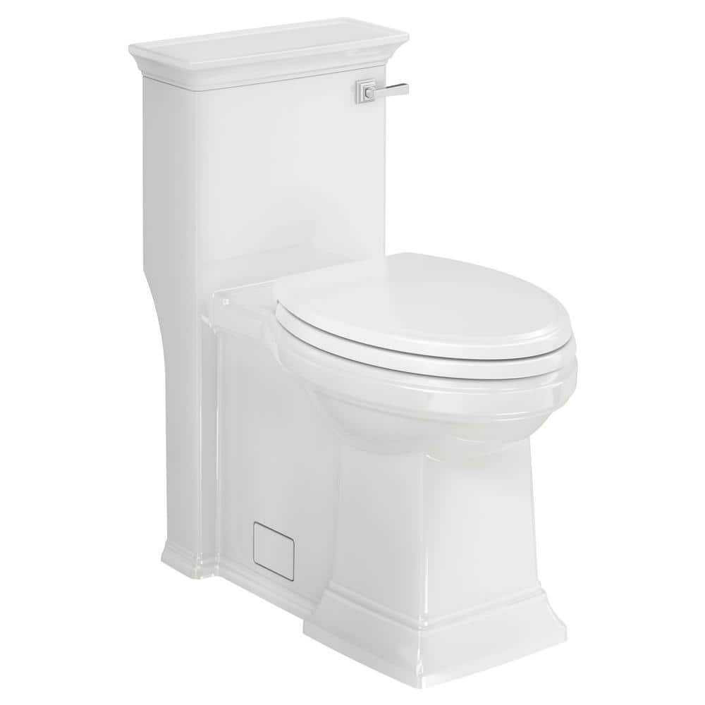 American Standard Town Square S 1-Piece 1.28 GPF Single Flush Elongated Toilet in White, Seat Included (1)