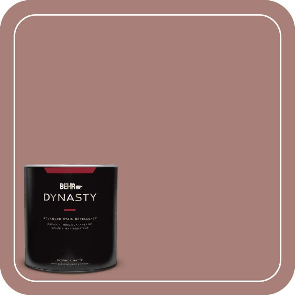 BEHR DYNASTY 1 qt. #MQ1-52 Fresh Cedar One-Coat Hide Matte Interior Stain-Blocking Paint & Primer