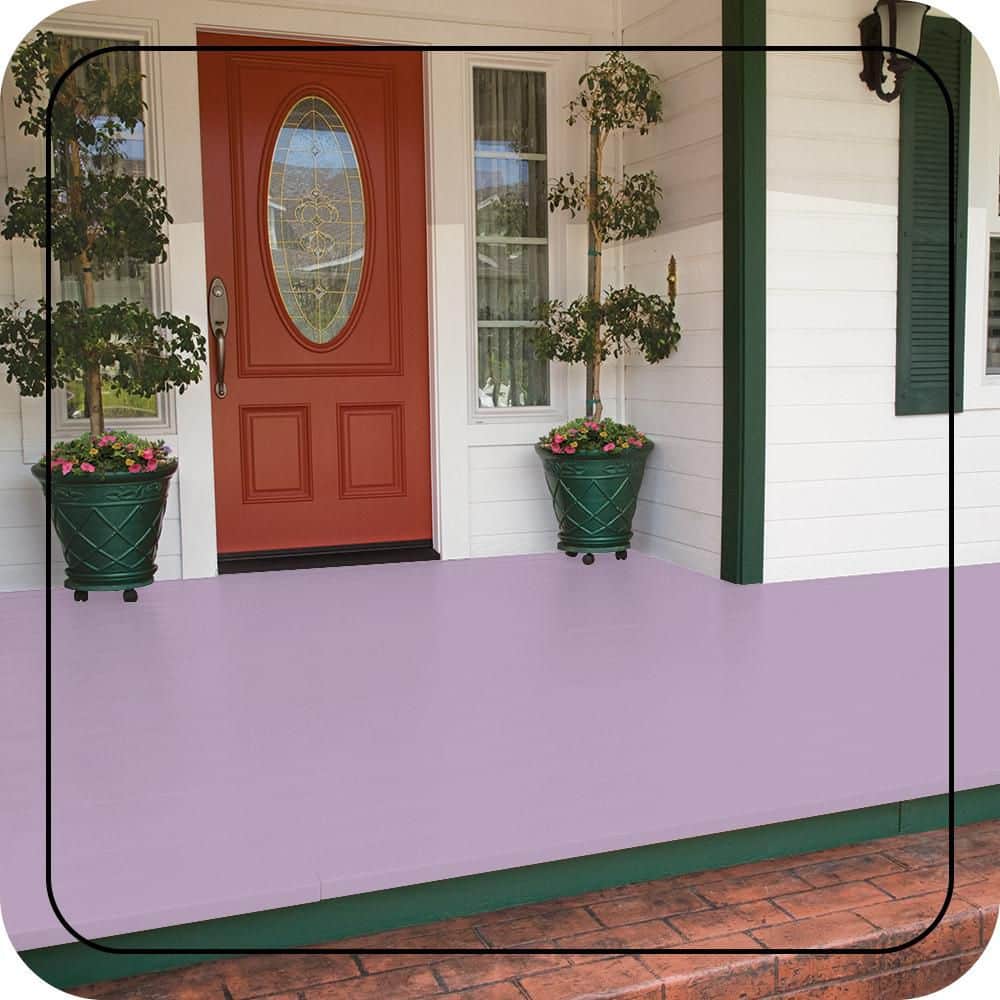BEHR PREMIUM #P100-3 Low-Lustre Enamel Interior/Exterior Porch and Patio Floor Paint (2)