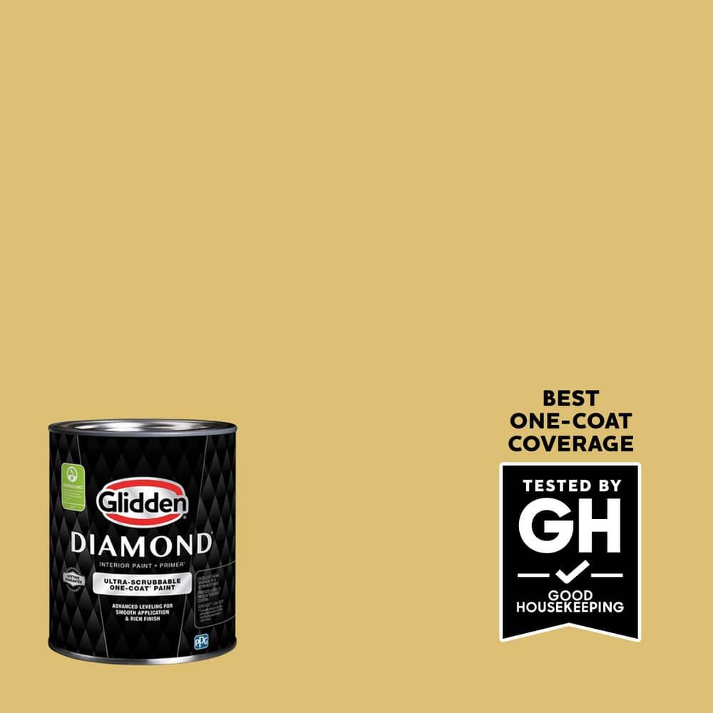 Glidden Diamond 1 qt. PPG1107-5 Tropical Siesta Eggshell Interior Paint with Primer