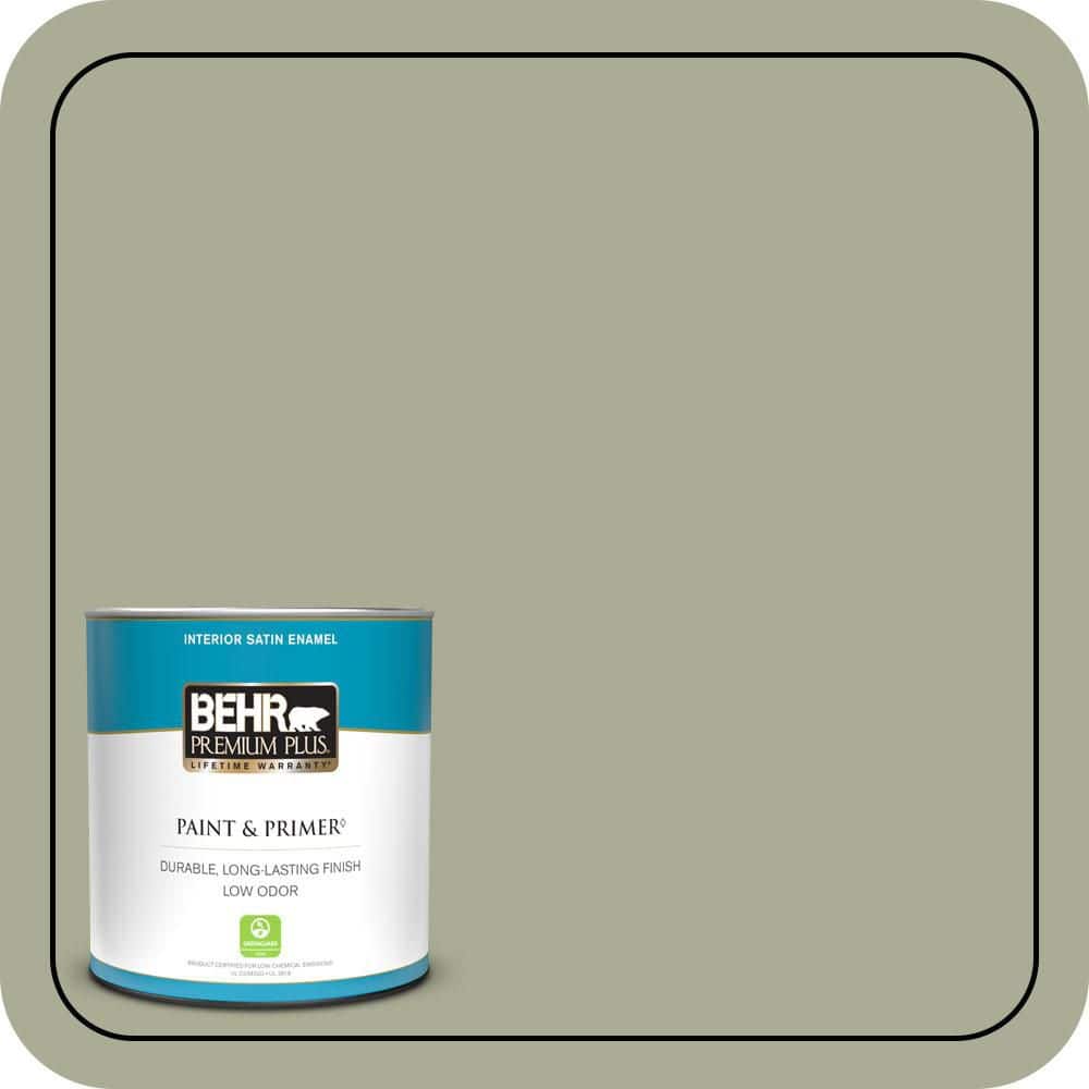 BEHR PREMIUM PLUS #S380-4 Bay Water Enamel & Primer Color Sample (1)