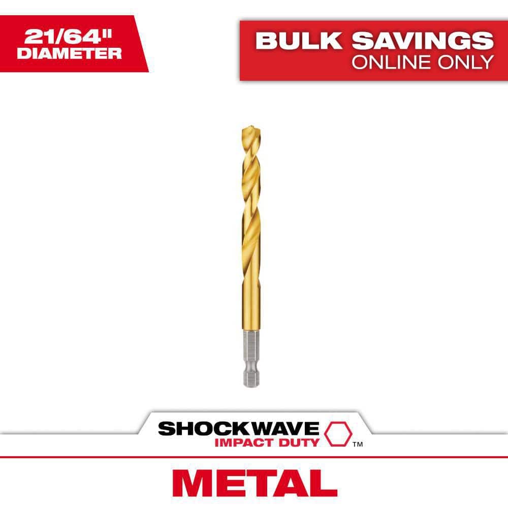 Milwaukee Shockwave 21/64 in. Titanium Drill Bit (1)